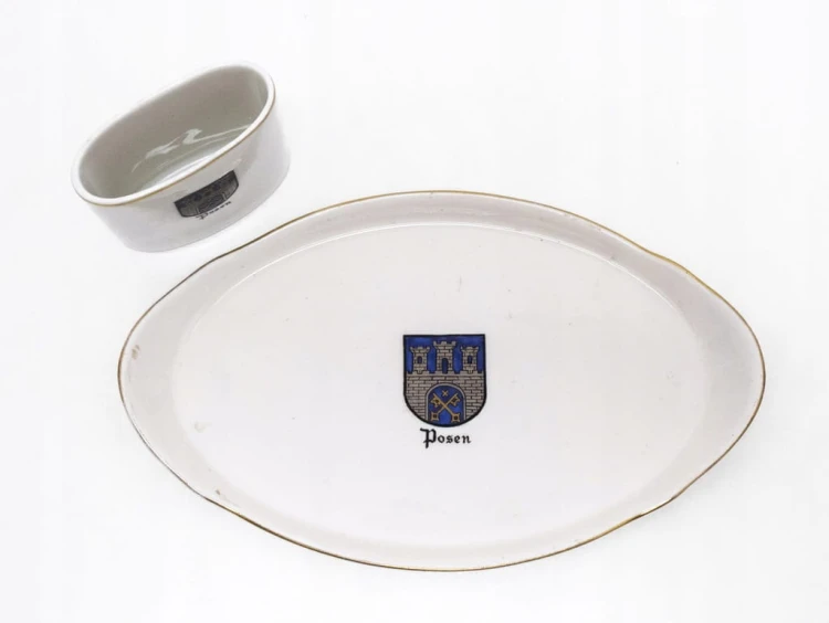 STARA PORCELANOWA TACKA I SZKATUŁKA POSEN POZNAŃ, KOLMAR CHODZIEŻ