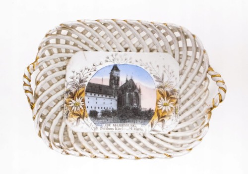 STARY PORCELANOWY KOSZYCZEK MARIENBURG, ZAMEK MALBORK