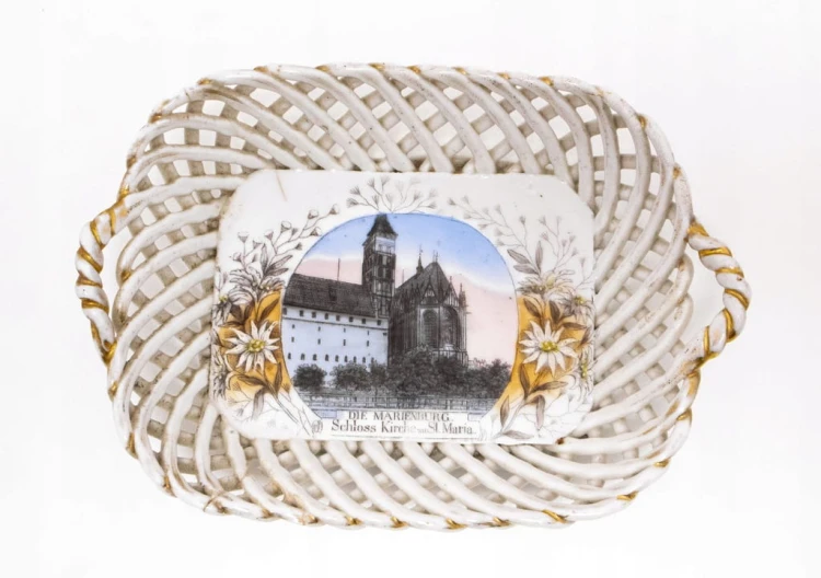 STARY PORCELANOWY KOSZYCZEK MARIENBURG, ZAMEK MALBORK
