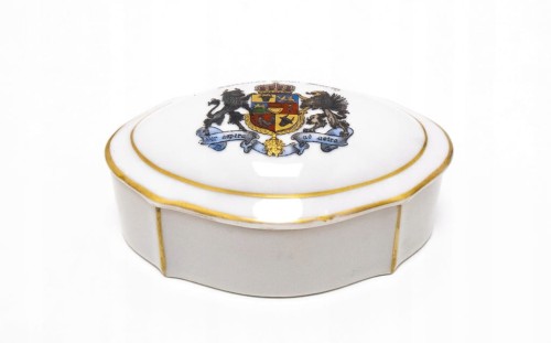 STARA PORCELANOWA SZKATUŁKA OSTSEEBAD GRAAL-MURITZ NIEMCY