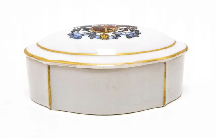 STARA PORCELANOWA SZKATUŁKA OSTSEEBAD GRAAL-MURITZ NIEMCY