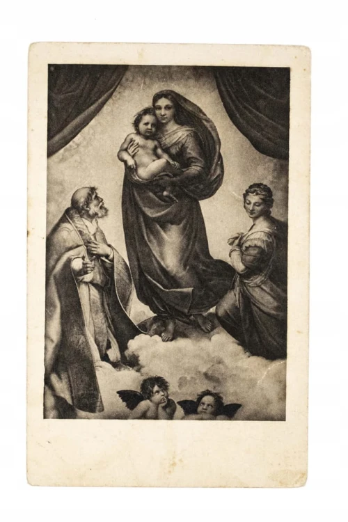 STARA POCZTÓWKA - MADONNA SEKSTYŃSKA RAFAELA, GNIEZNO / INOWROCŁAW 1913