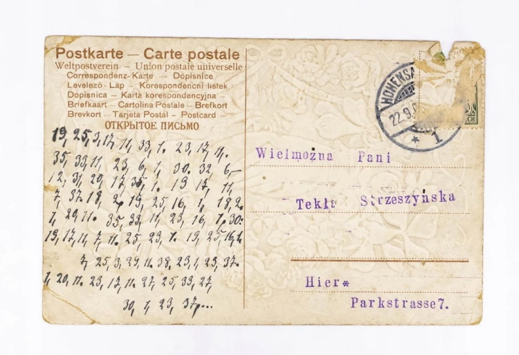 STARA POCZTÓWKA IMIENINOWA - INOWROCŁAW 1907