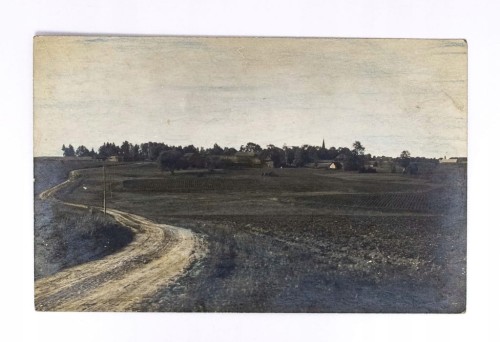 STARA POCZTÓWKA - PANORAMA WSI II RP