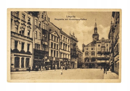 LEGNICA - RYNEK, KAWIARNIA HINDENBURGA pocz. XX w.