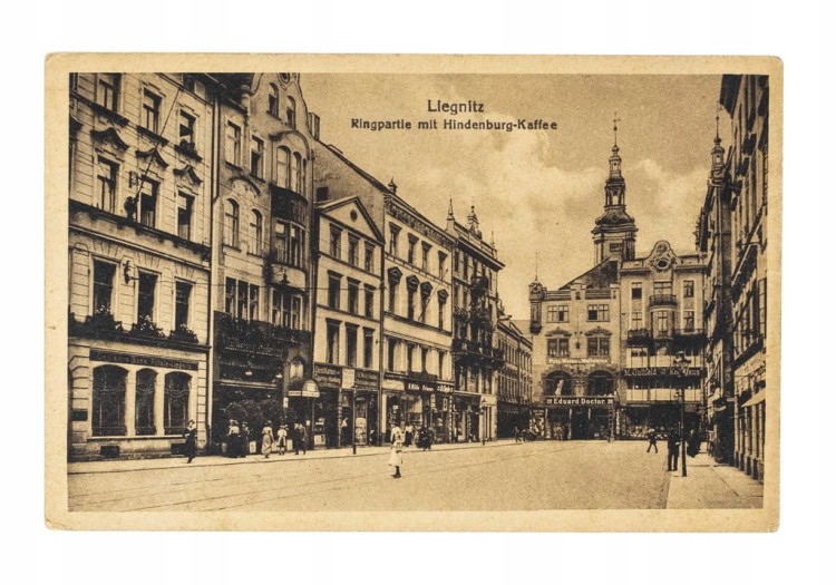 LEGNICA - RYNEK, KAWIARNIA HINDENBURGA pocz. XX w.