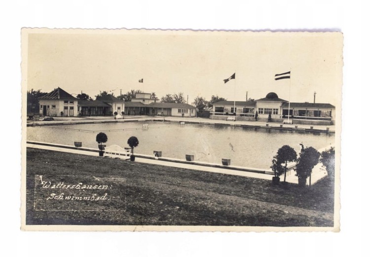 STARA POCZTÓWKA - WALTERHAUSEN, BASEN, NIEMCY III RZESZA