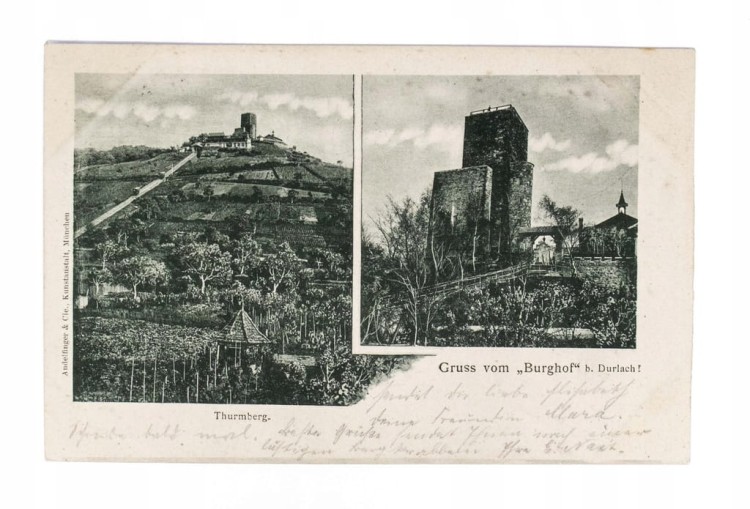 STARA POCZTÓWKA - WZGÓRZE THURMBERG, NIEMCY 1901
