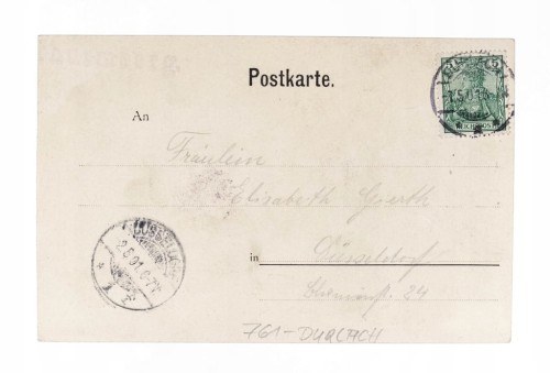 STARA POCZTÓWKA - WZGÓRZE THURMBERG, NIEMCY 1901