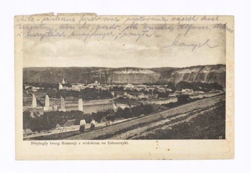 ZALESZCZYKI - RZEKA, PANORAMA MIASTA 1932