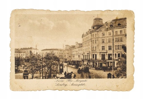 LWÓW - PLAC MARIACKI 1918