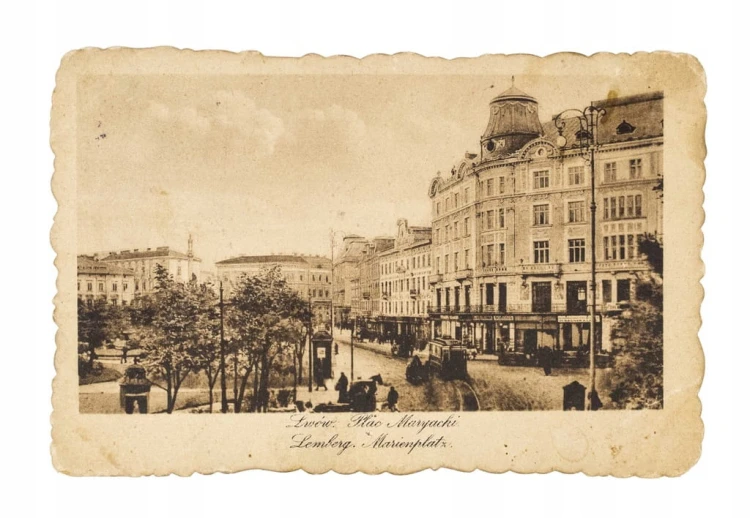 LWÓW - PLAC MARIACKI 1918
