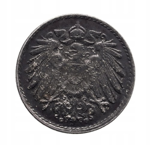 Niemcy 5 fenigów, 1922 G, Karlsruhe.