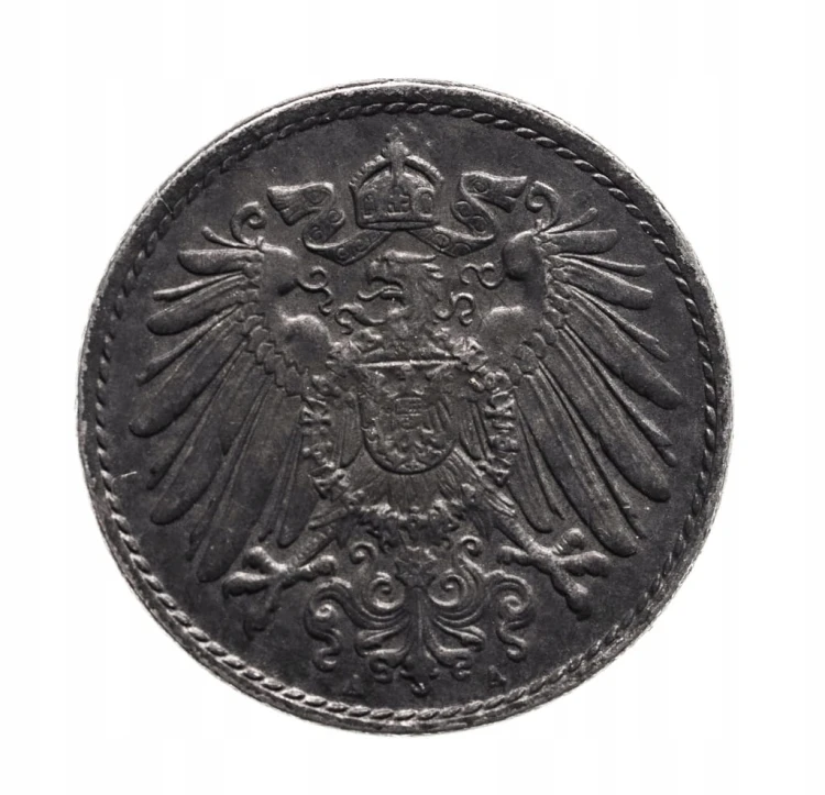 Niemcy 5 fenigów, 1921 A, Berlin.