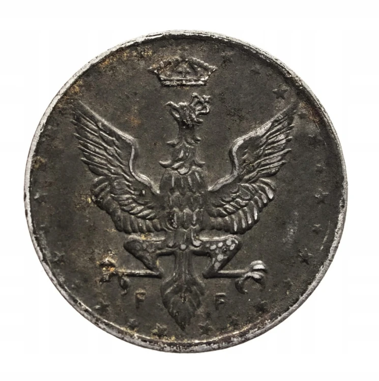 Królestwo Polskie,10 fenigów 1917, Stuttgart