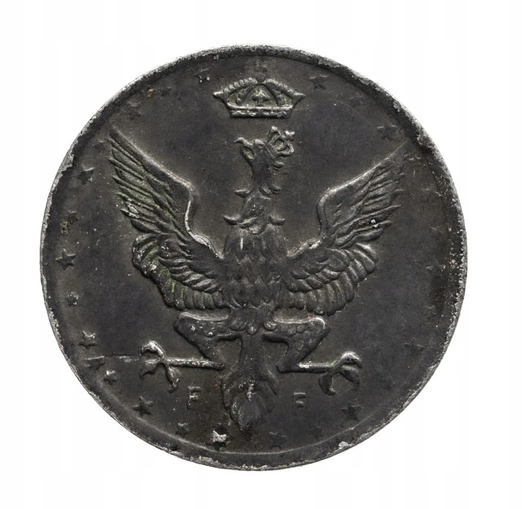 Królestwo Polskie,10 fenigów 1917, Stuttgart
