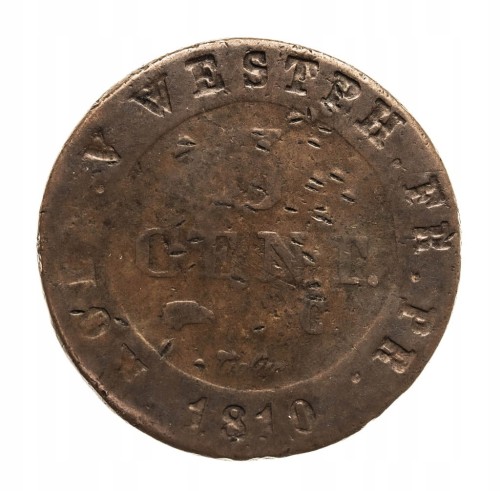 Niemcy, Westfalen, Hieronymus Napoleon, 5 Centymów 1810 rok.