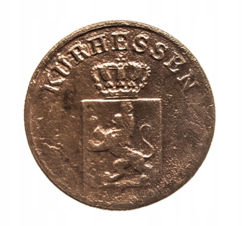 Niemcy, Hessen-Kassel, Wilhelm II, 1 Heller, 1842 rok.