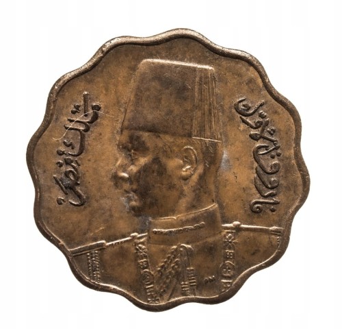 Egipt, Faruk I, 10 milimów, 1943 rok.