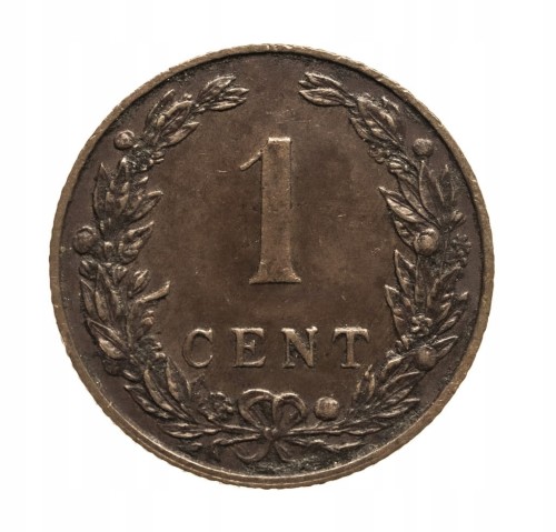 Holandia, Wilhelmina, 1 cent, 1906 rok.