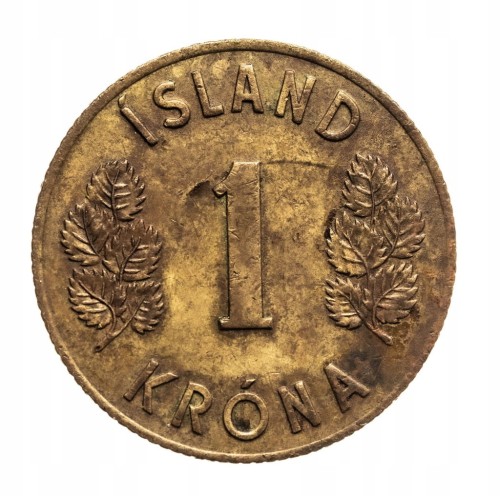 Islandia 1 korona, 1966 rok.