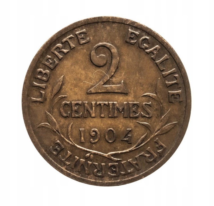 Francja, Trzecia Republika (1870-1941), 2 centymy 1904, Paryż