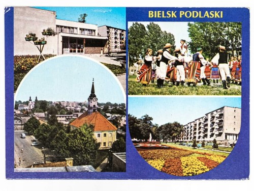 BIELSK PODLASKI - DOM KULTURY, ZESPÓŁ "PODLASIE", RATUSZ MIEJSKI 1984 PRL