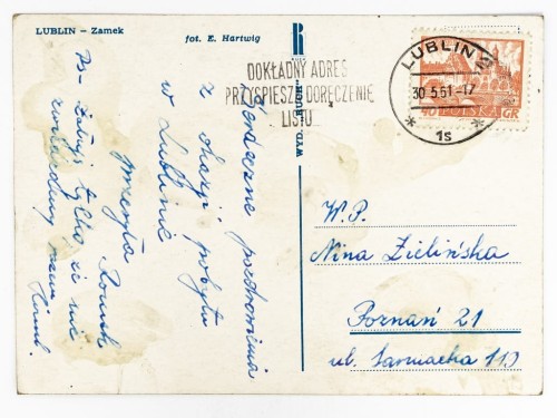 LUBLIN - MUZEUM NARODOWE W ZAMKU KRÓLEWSKIM 1961 PRL