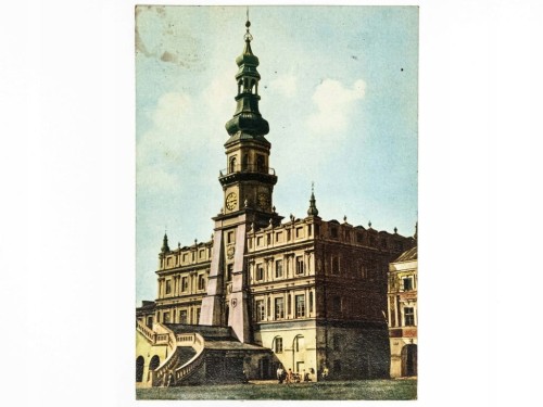 ZAMOŚĆ - RATUSZ MIEJSKI LATA 70. PRL
