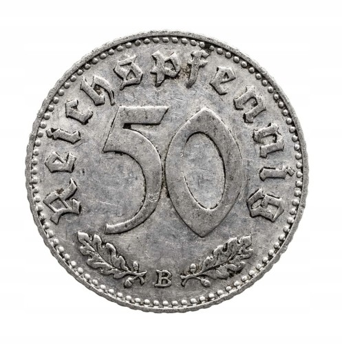 Niemcy, III Rzesza, 50 Reichspfennig 1942 B, Wiedeń.