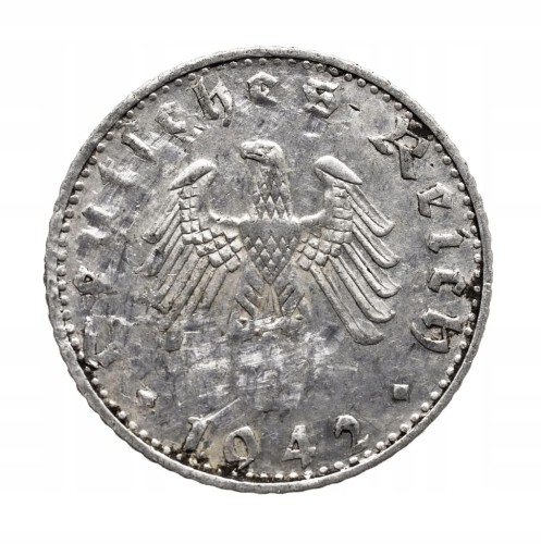 Niemcy, III Rzesza, 50 Reichspfennig 1942 B, Wiedeń.