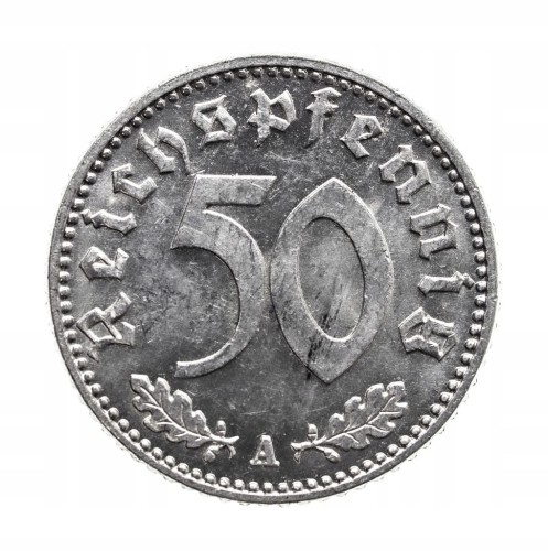 Niemcy, III Rzesza, 50 Reichspfennig 1943 A, Berlin.