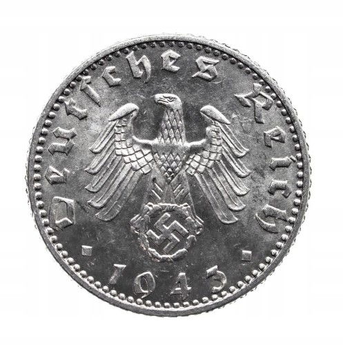 Niemcy, III Rzesza, 50 Reichspfennig 1943 A, Berlin.