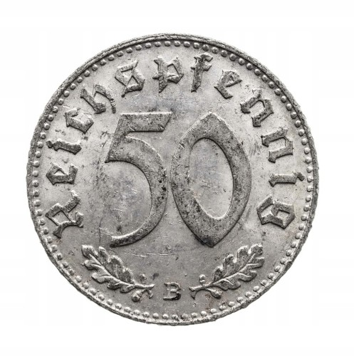 Niemcy, III Rzesza, 50 Reichspfennig 1944 B, Wiedeń.