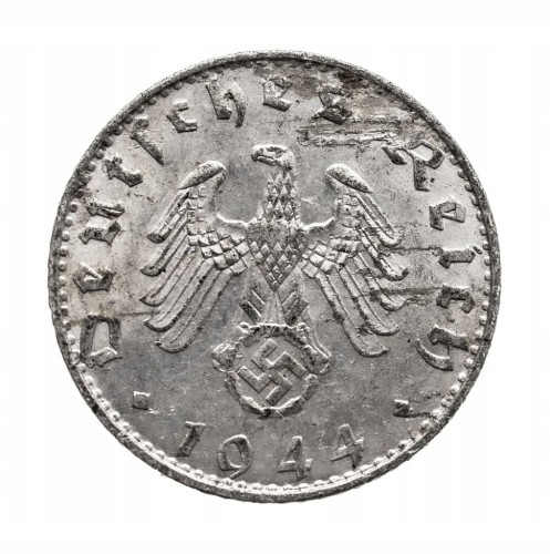 Niemcy, III Rzesza, 50 Reichspfennig 1944 B, Wiedeń.