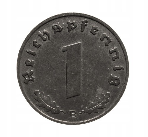 Niemcy, III Rzesza, 1 Reichspfennig 1944 B, Wiedeń.