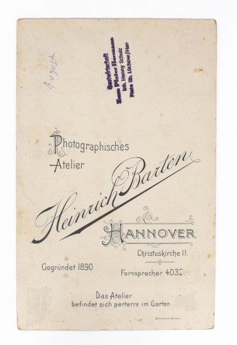STARA FOTOGRAFIA - KOBIETA Z MĘŻCZYZNĄ, ATELIER HANOWER NIEMCY 1890