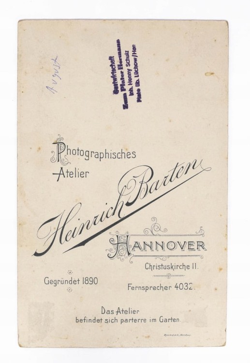 STARA FOTOGRAFIA - KOBIETA Z MĘŻCZYZNĄ, ATELIER HANOWER NIEMCY 1890