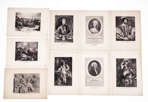 ZESTAW STARYCH OBRAZKÓW - KRÓLOWIE, PREZYDENCI, CESARZOWIE ZE ŚWIATA