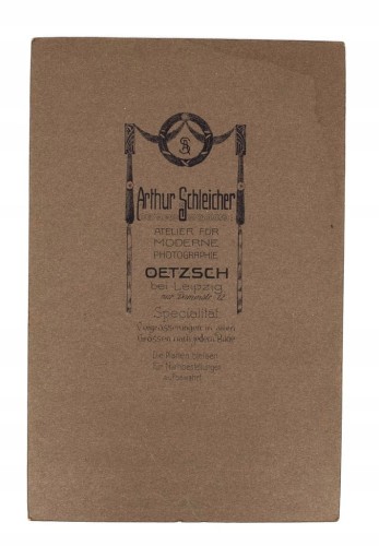 STARA FOTOGRAFIA - MĘŻCZYZNA W KAPELUSZU, ATELIER OETZSCH LEIPZIG NIEMCY
