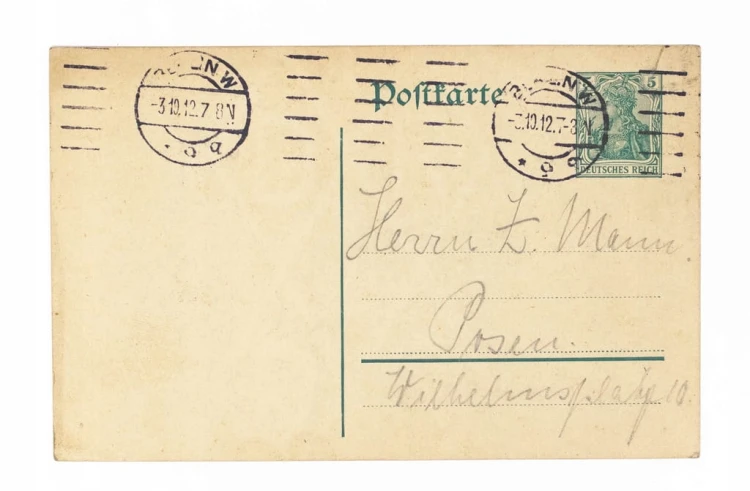 STARA POCZTÓWKA / LIST - BERLIN / POZNAŃ 1912