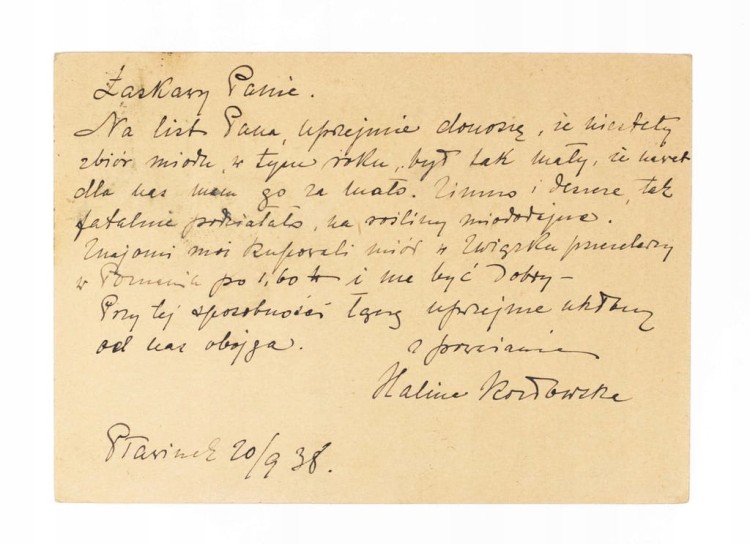 STARA POCZTÓWKA / LIST - POZNAŃ / PŁAWINEK / INOWROCŁAW 1938