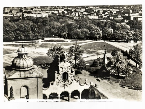 CZĘSTOCHOWA - PANORAMA MIASTA Z WIEŻY JASNOGÓRSKIEJ 1967 PRL