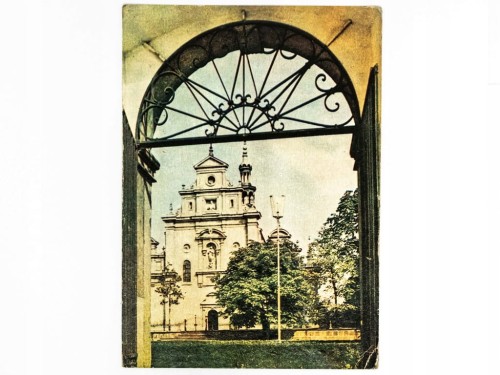 KIELCE - BAZYLIKA KATEDRALNA WNIEBOWZIĘCIA NMP 1965 PRL