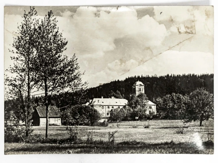 GÓRY ŚWIĘTOKRZYSKIE - KLASZTOR BERNARDYNEK W ŚWIĘTEJ KATARZYNIE LATA 60 PRL