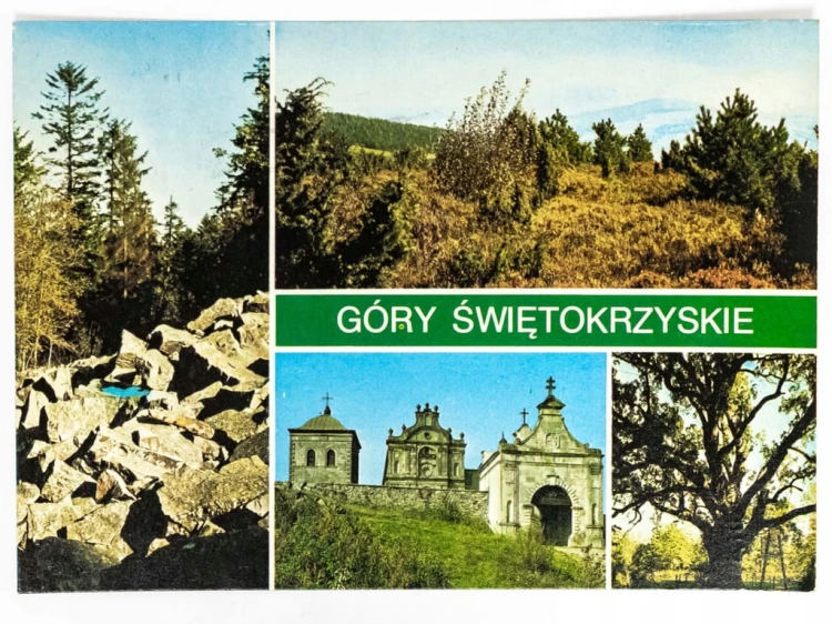 GÓRY ŚWIĘTOKRZYSKIE - ŁYSICA KLASZTOR NA ŚW. KRZYŻU DĄB BARTEK LATA 60. PRL