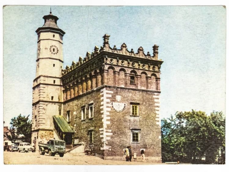 SANDOMIERZ - GOTYCKO-RENESANSOWY RATUSZ MIEJSKI 1965 PRL