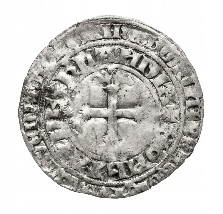 Niderlandy, Holandia, Wilhelm V Bawarski 1354-1389, grosz podwójny