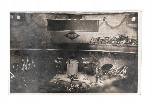 STARA FOTOGRAFIA - SPROWADZENIE ZWŁOK SŁOWACKIEGO Z PARYŻA NA WAWEL 1927