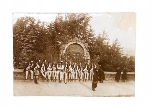 STARA FOTOGRAFIA - JASNA GÓRA, GÓRALE POD STACJĄ XIV DROGI KRZYŻOWEJ 1932